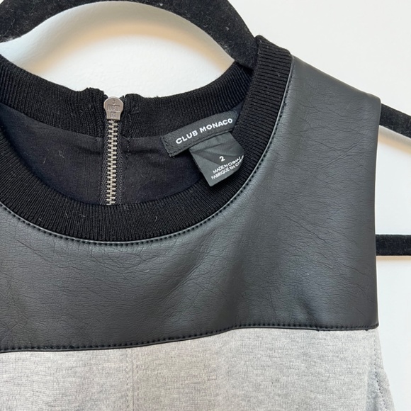 Club Monaco Faux Leather Mini Dress - Picture 3 of 3